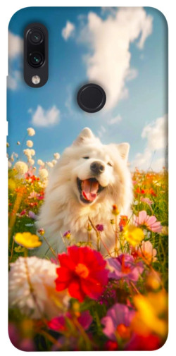 Чехол itsPrint Happy dog in flowers для Xiaomi Redmi Note 7 / Note 7 Pro / Note 7s