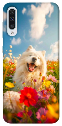 Чехол itsPrint Happy dog in flowers для Samsung Galaxy A50 (A505F) / A50s / A30s