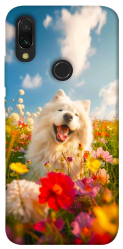 Чехол itsPrint Happy dog in flowers для Xiaomi Redmi 7