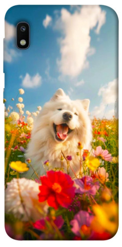 Чохол itsPrint Happy dog in flowers для Samsung Galaxy A10 (A105F)