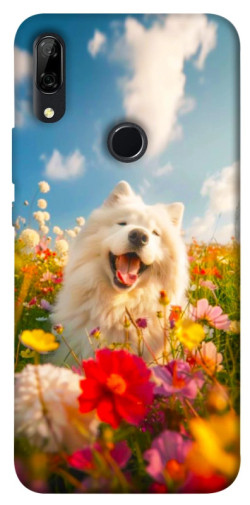 Чехол itsPrint Happy dog in flowers для Huawei P Smart Z