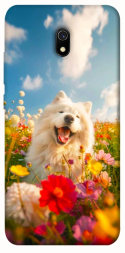 Чехол itsPrint Happy dog in flowers для Xiaomi Redmi 8a