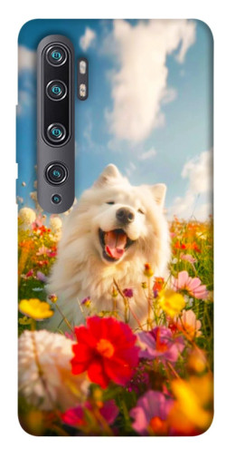 Чехол itsPrint Happy dog in flowers для Xiaomi Mi Note 10 / Note 10 Pro / Mi CC9 Pro