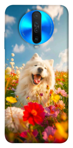 Чехол itsPrint Happy dog in flowers для Xiaomi Redmi K30