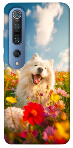 Чехол itsPrint Happy dog in flowers для Xiaomi Mi 10 / Mi 10 Pro