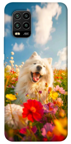 Чехол itsPrint Happy dog in flowers для Xiaomi Mi 10 Lite