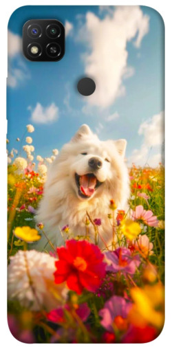 Чехол itsPrint Happy dog in flowers для Xiaomi Redmi 9C
