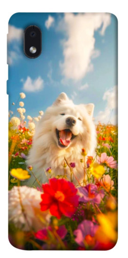Чехол itsPrint Happy dog in flowers для Samsung Galaxy M01 Core / A01 Core
