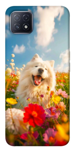 Чехол itsPrint Happy dog in flowers для Oppo A73