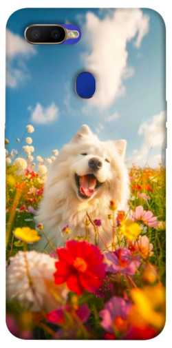 Чехол itsPrint Happy dog in flowers для Oppo A5s / Oppo A12
