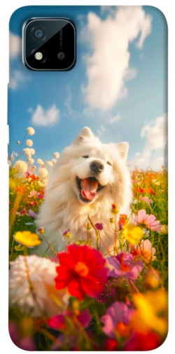 Чохол itsPrint Happy dog in flowers для Realme C11 (2021)