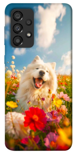 Чехол itsPrint Happy dog in flowers для Samsung Galaxy A33 5G