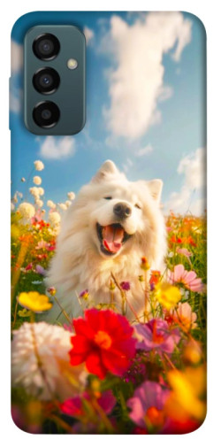 Чехол itsPrint Happy dog in flowers для Samsung Galaxy M23 5G