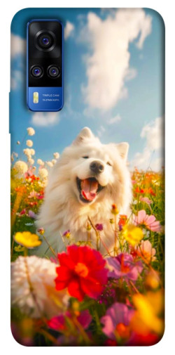 Чехол itsPrint Happy dog in flowers для Vivo Y51a