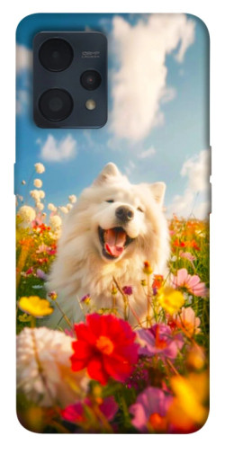 Чехол itsPrint Happy dog in flowers для Realme 9 4G / 9 Pro+