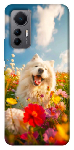 Чехол itsPrint Happy dog in flowers для Xiaomi 12 Lite