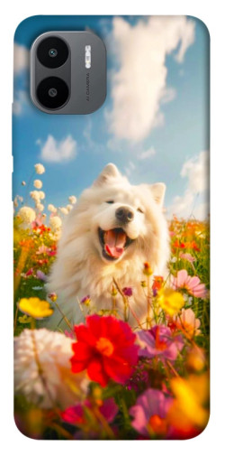 Чехол itsPrint Happy dog in flowers для Xiaomi Redmi A1+ / A2+