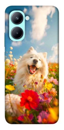 Чохол itsPrint Happy dog in flowers для Realme C33