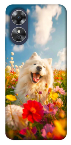 Чехол itsPrint Happy dog in flowers для Oppo A17