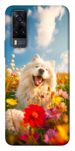 Чехол itsPrint Happy dog in flowers для Vivo Y31