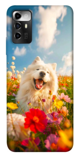 Чехол itsPrint Happy dog in flowers для ZTE Blade A72
