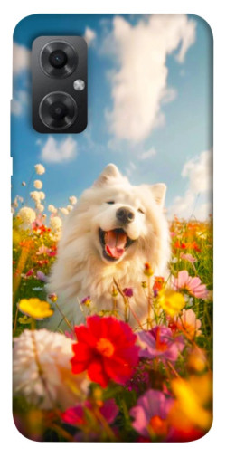 Чехол itsPrint Happy dog in flowers для Xiaomi Redmi Note 11R