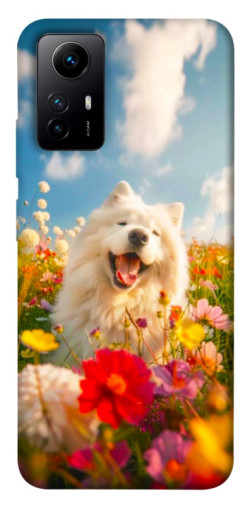 Чехол itsPrint Happy dog in flowers для Xiaomi Redmi Note 12S