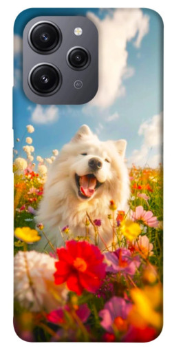 Чехол itsPrint Happy dog in flowers для Xiaomi Redmi 12