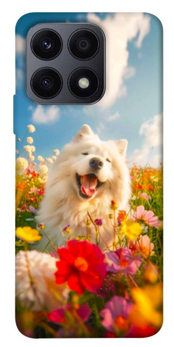 Чехол itsPrint Happy dog in flowers для Huawei Honor X8a