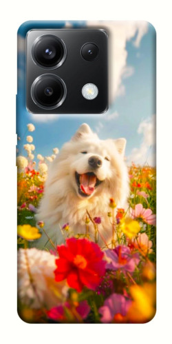 Чохол itsPrint Happy dog in flowers для Xiaomi Poco X6