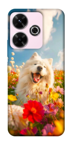 Чохол itsPrint Happy dog in flowers для Xiaomi Redmi 13 4G / Poco M6 4G