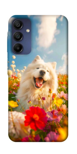 Чохол itsPrint Happy dog in flowers для Samsung Galaxy A16 5G
