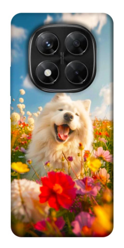 Чохол itsPrint Happy dog in flowers для Xiaomi Redmi Note 14 Pro 5G