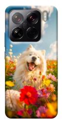 Чехол itsPrint Happy dog in flowers для Xiaomi 15 Pro