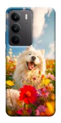 Чехол itsPrint Happy dog in flowers для Realme C75