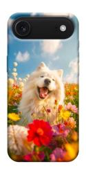 Чехол itsPrint Happy dog in flowers для Apple iPhone 17 Air (6.5")