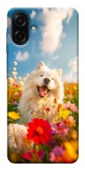 Чехол itsPrint Happy dog in flowers для Samsung Galaxy A07