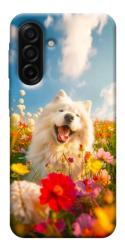Чехол itsPrint Happy dog in flowers для Samsung Galaxy A17 5G/4G