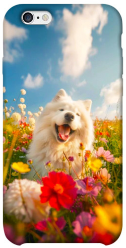 Чохол itsPrint Happy dog in flowers для Apple iPhone 6/6s (4.7")