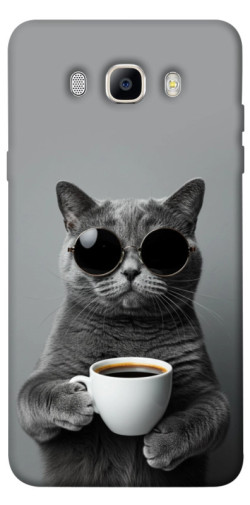 Чехол itsPrint Grey cat coffee для Samsung J710F Galaxy J7 (2016)