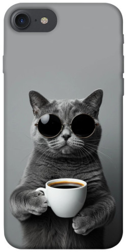 Чехол itsPrint Grey cat coffee для Apple iPhone 7 / 8 (4.7")
