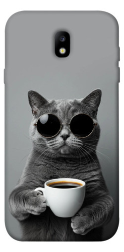 Чехол itsPrint Grey cat coffee для Samsung J730 Galaxy J7 (2017)