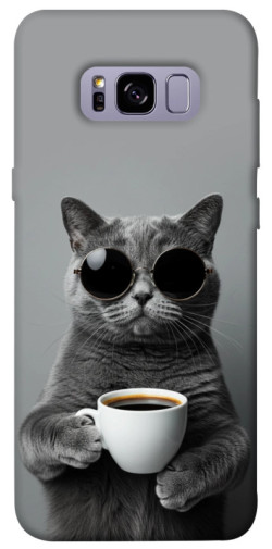 Чехол itsPrint Grey cat coffee для Samsung G955 Galaxy S8 Plus