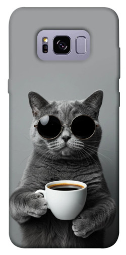 Чехол itsPrint Grey cat coffee для Samsung G955 Galaxy S8 Plus