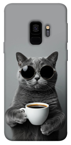 Чехол itsPrint Grey cat coffee для Samsung Galaxy S9