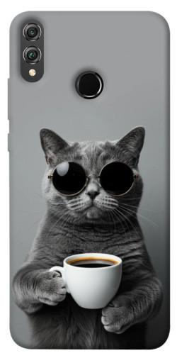 Чехол itsPrint Grey cat coffee для Huawei Honor 8X