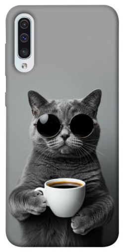 Чехол itsPrint Grey cat coffee для Samsung Galaxy A50 (A505F) / A50s / A30s