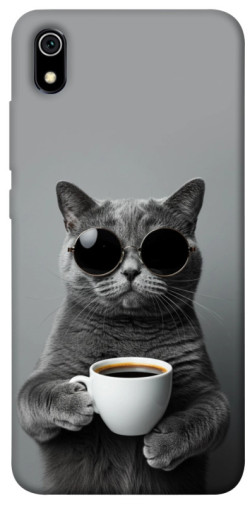 Чохол itsPrint Grey cat coffee для Xiaomi Redmi 7A