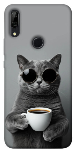 Чехол itsPrint Grey cat coffee для Huawei P Smart Z