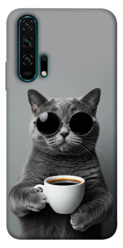 Чехол itsPrint Grey cat coffee для Huawei Honor 20 Pro